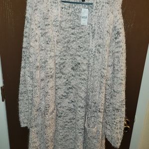 Cute fuzzy cardigan